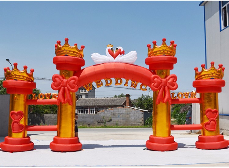 冯坡镇红色婚庆气模拱门